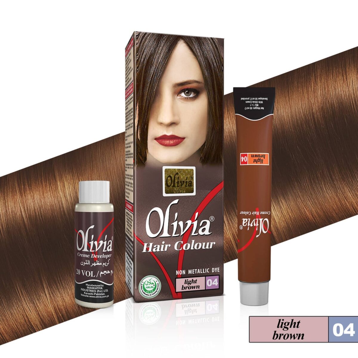 Olivia Hair Colour (Light Brown 04)-fashion furry