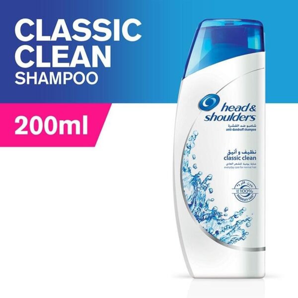 H&S SHAMPOO 200ML CLASSIC CLEAN-fashion furry