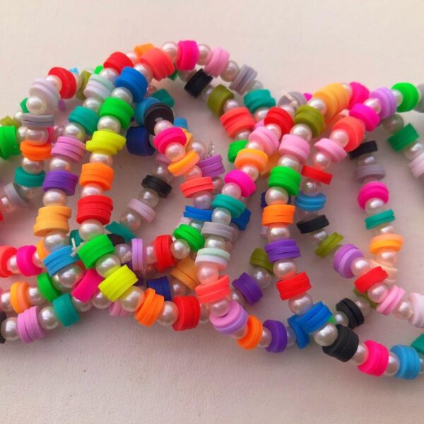 Beaded Bracelet, Handmade, Adjustable, Stretchy, 1 pcs Set, Wrist Jewelry, Friendship, Birthday gift For Girls
