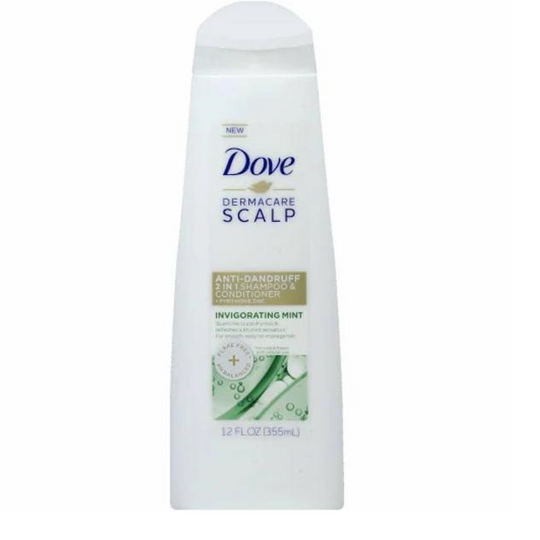 Dove Anti Dandruff Invigorating Mint 2 In 1 Shampoo & Conditioner 355ml