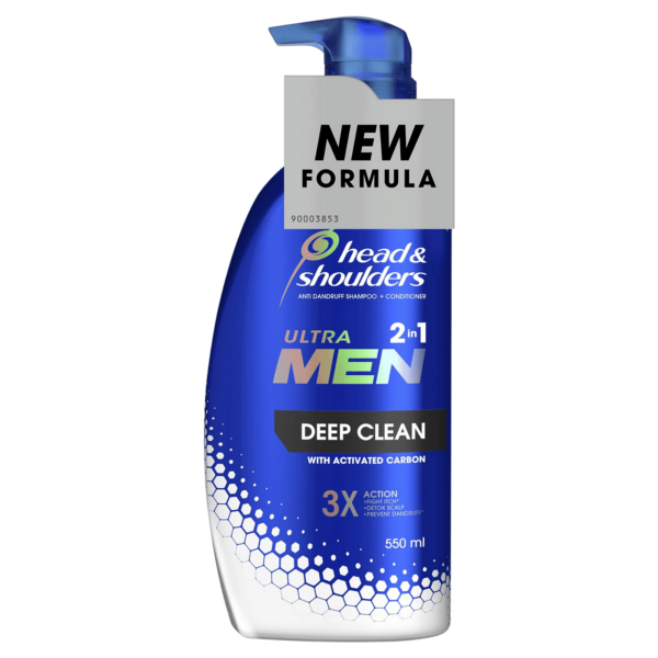 Head & Shoulders Shampoo Men 2-In-1 (550ml)-fashion furry