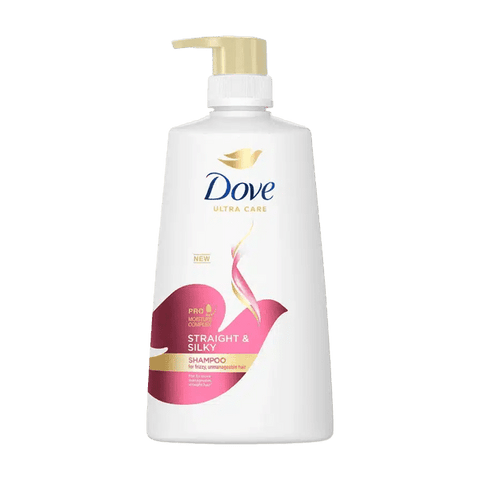 DOVE STRAIGHT AND SILKY SHAMPOO 700ml